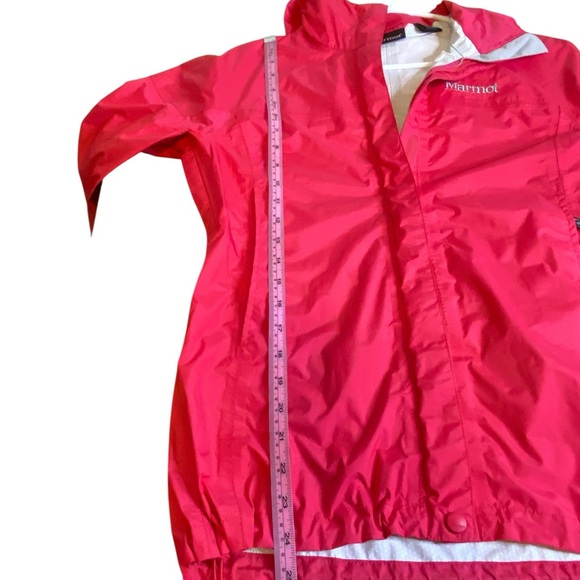Marmot Precip Eco Full Zip Hooded Pink lightweight Rain Jacket Women’s Size S - Picture 10 of 11